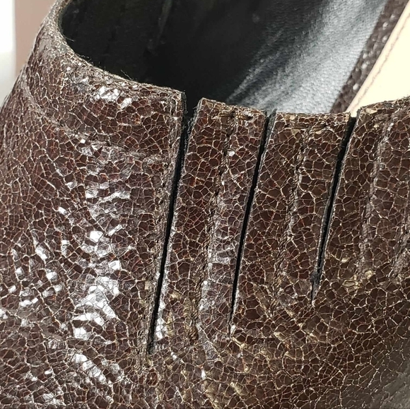 Prada Brown Leather Platform Pumps  SZ 39 - Picture 9 of 15